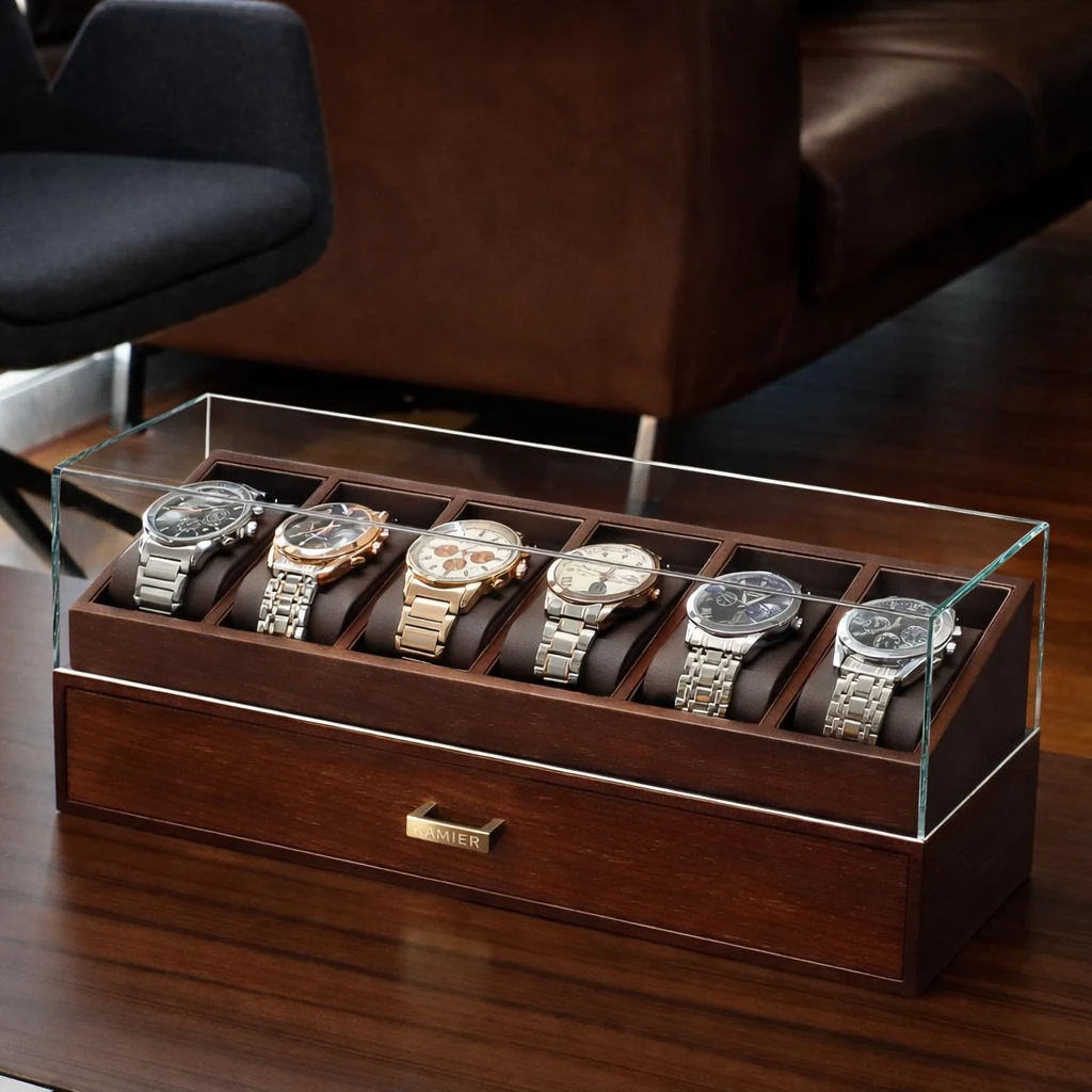 Retail watch display showcase