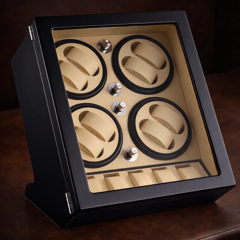 Large capacity 24 slot watch cabinet