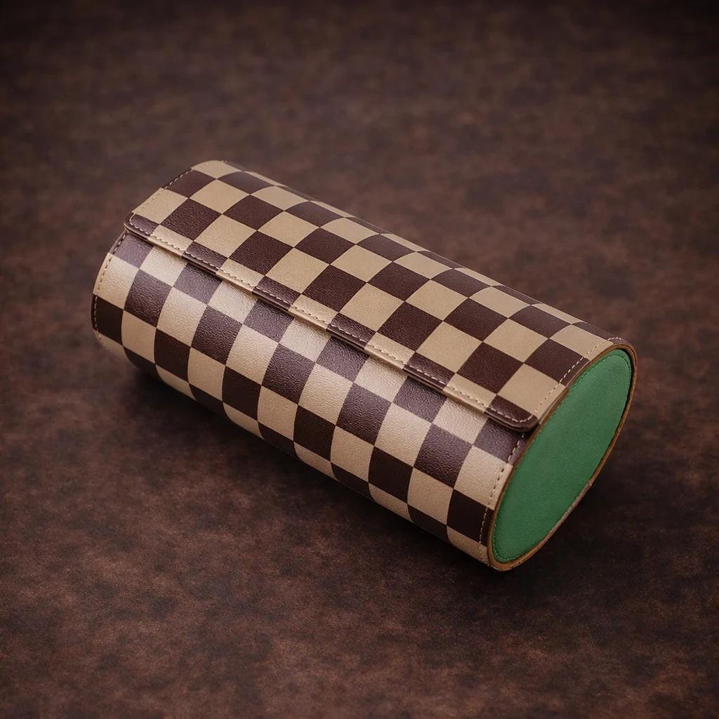 Leather wrapped watch winder