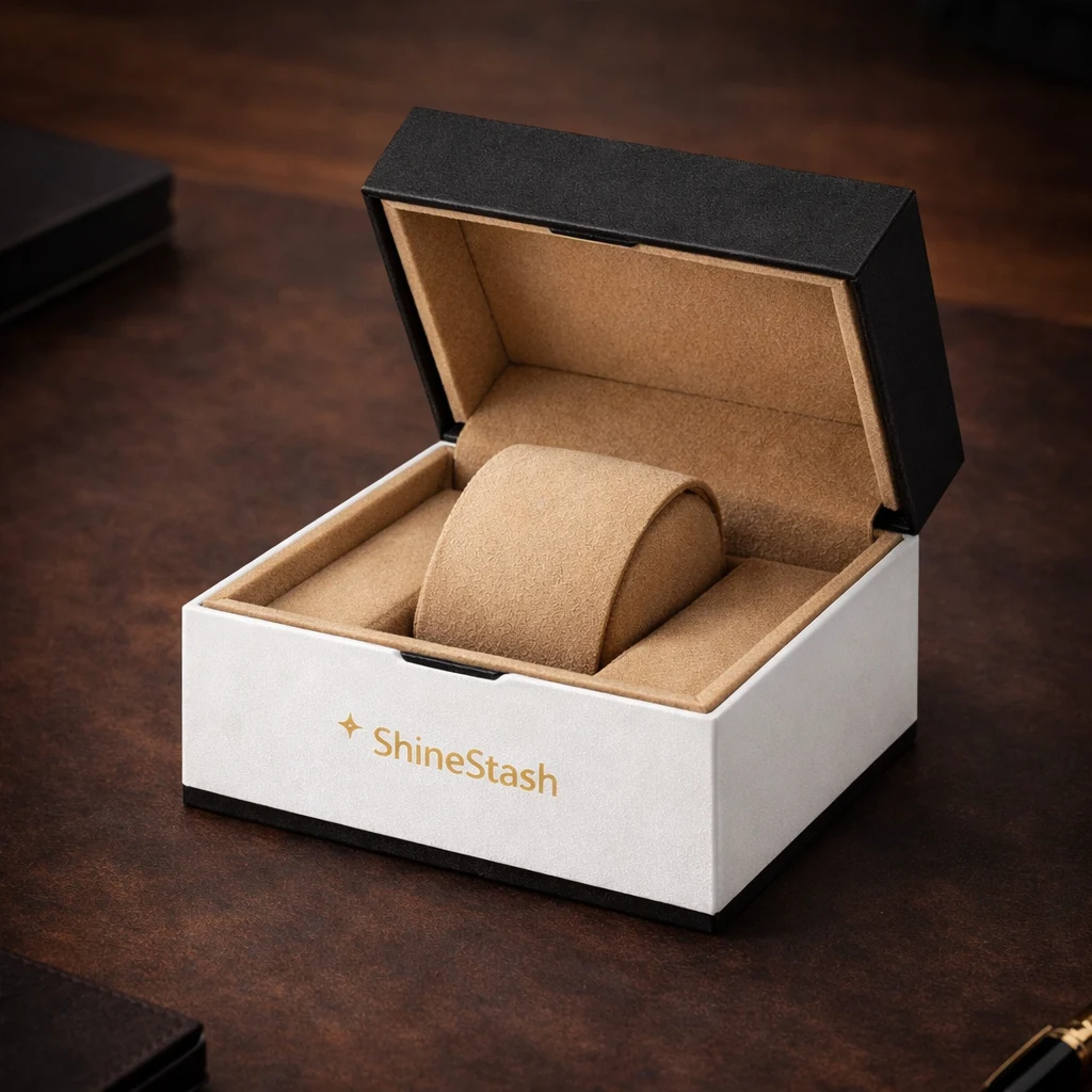 Magnetic flap book style watch box