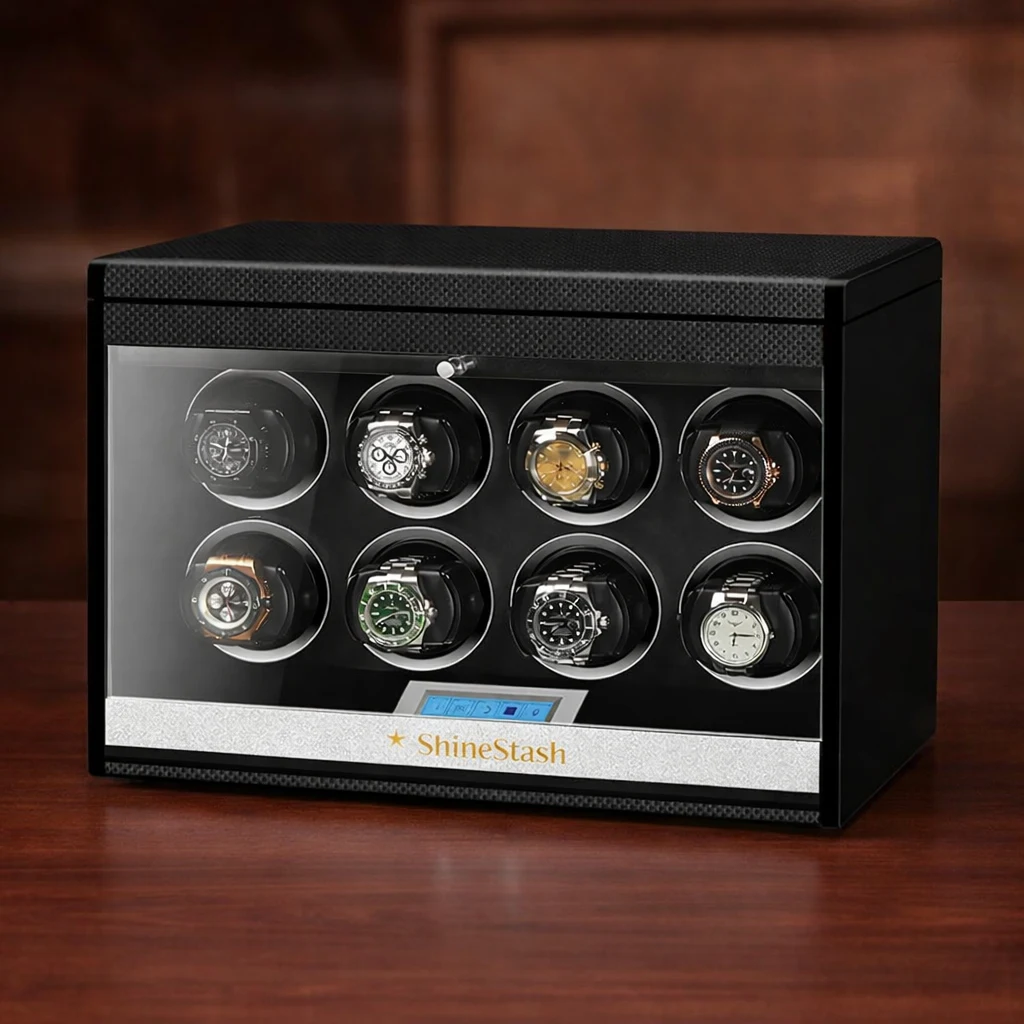 Watch winder with storage drawer hybrid