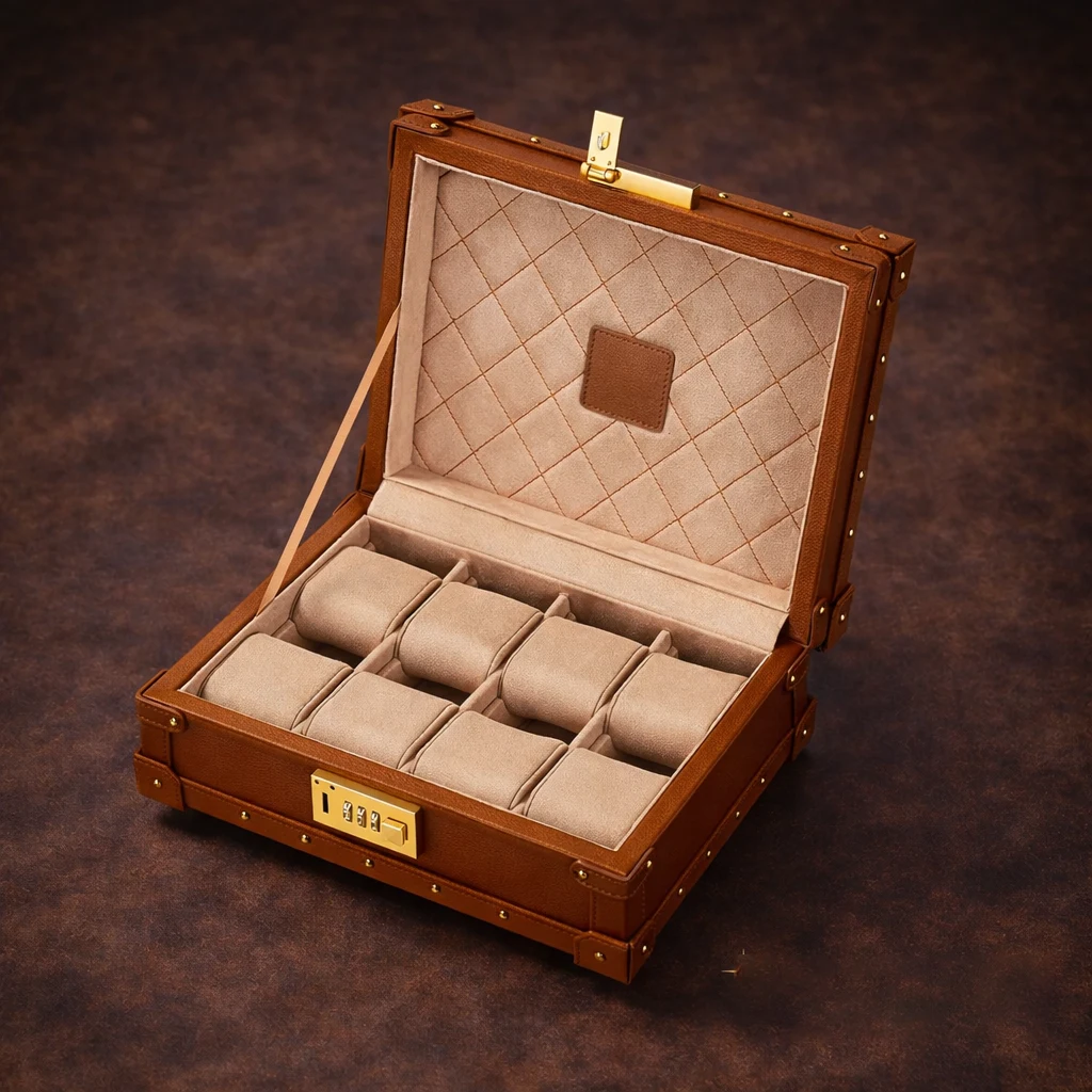 Custom leather watch boxes