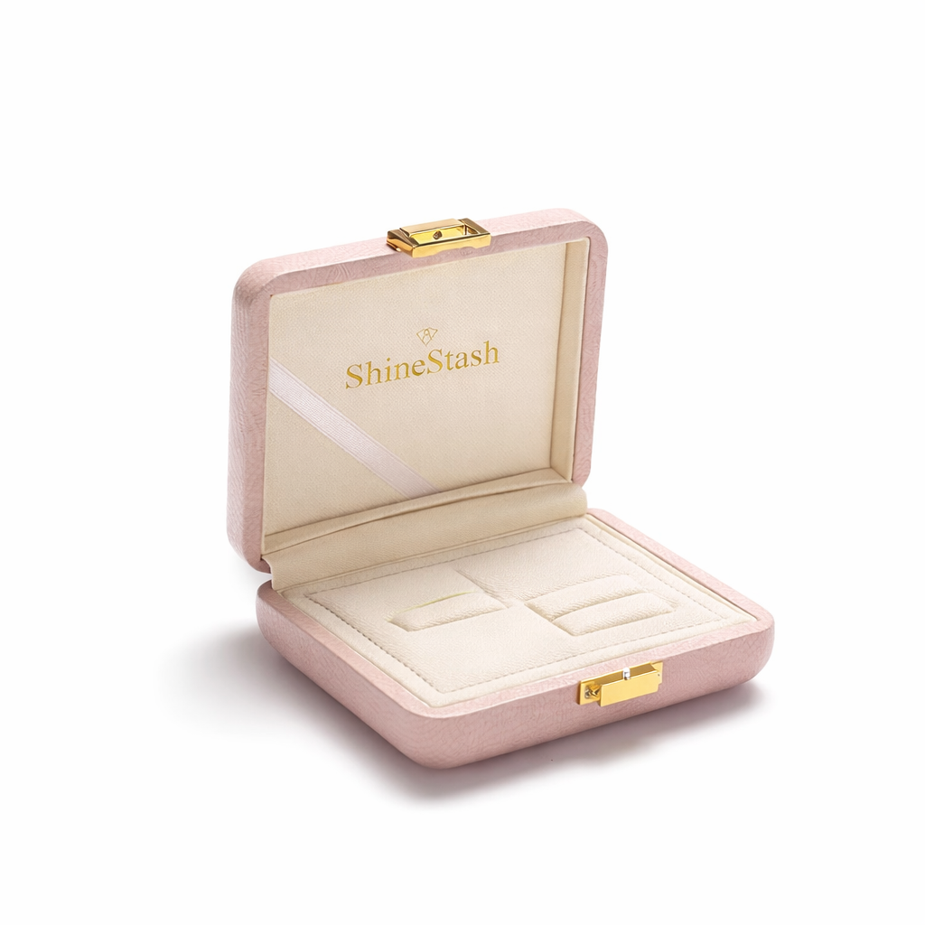 High-end luxury jewelry box with premium velvet lining