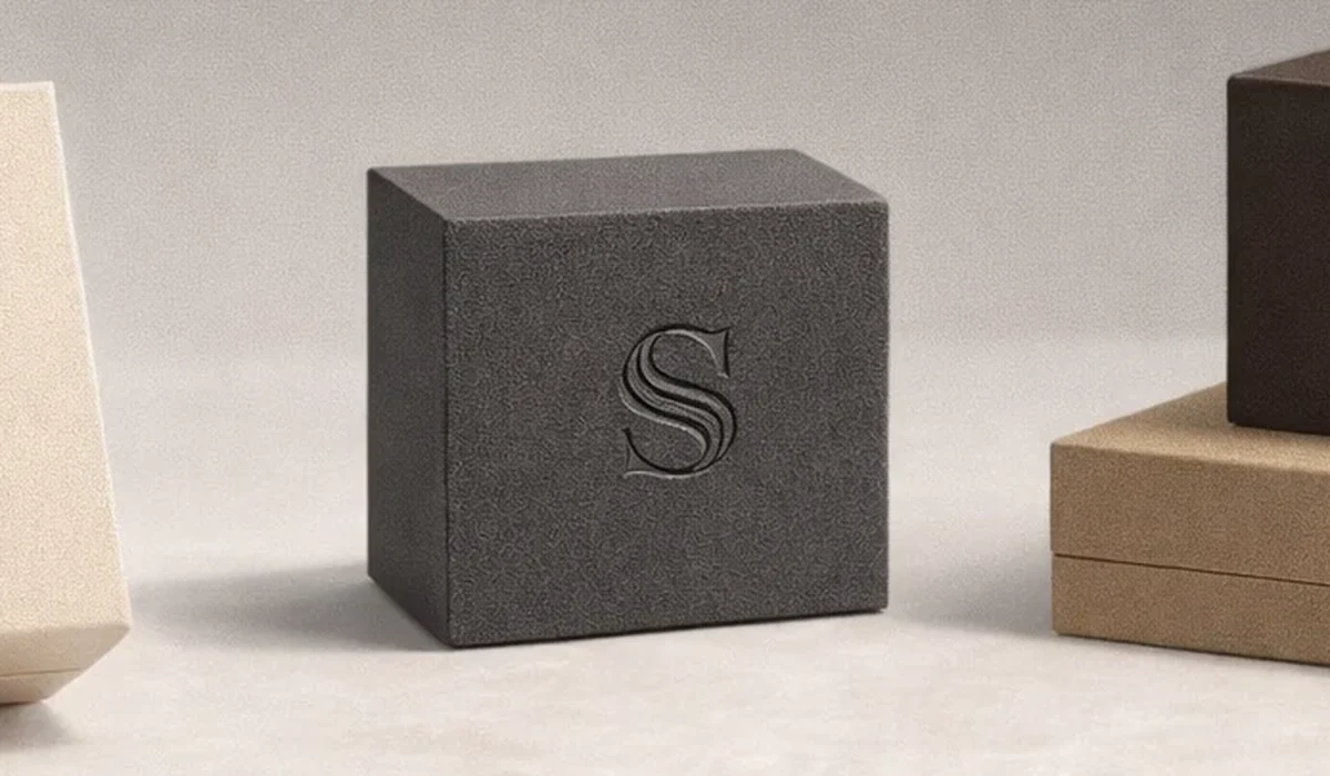 Custom Jewelry Boxes & Packaging Manufacturer | ShineStash Custom jewelry box logo finish samples without guide text overlay